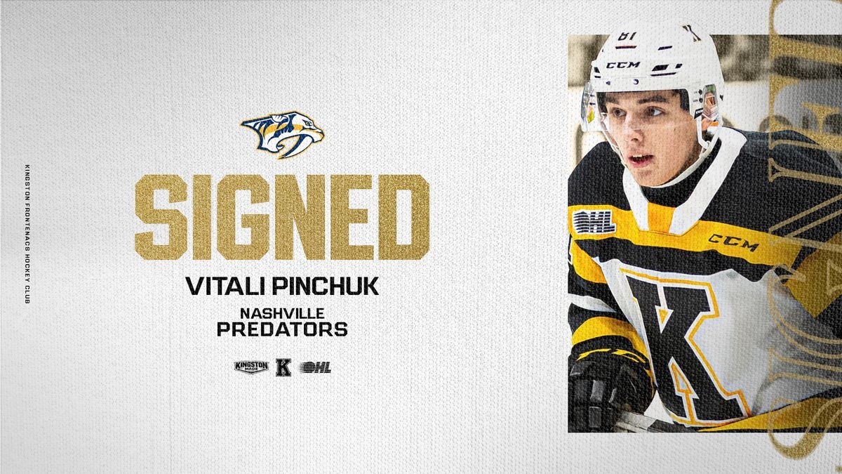 Belarusian Rookie Pinchuk Set for NHL Debut as Predators Visit Senators