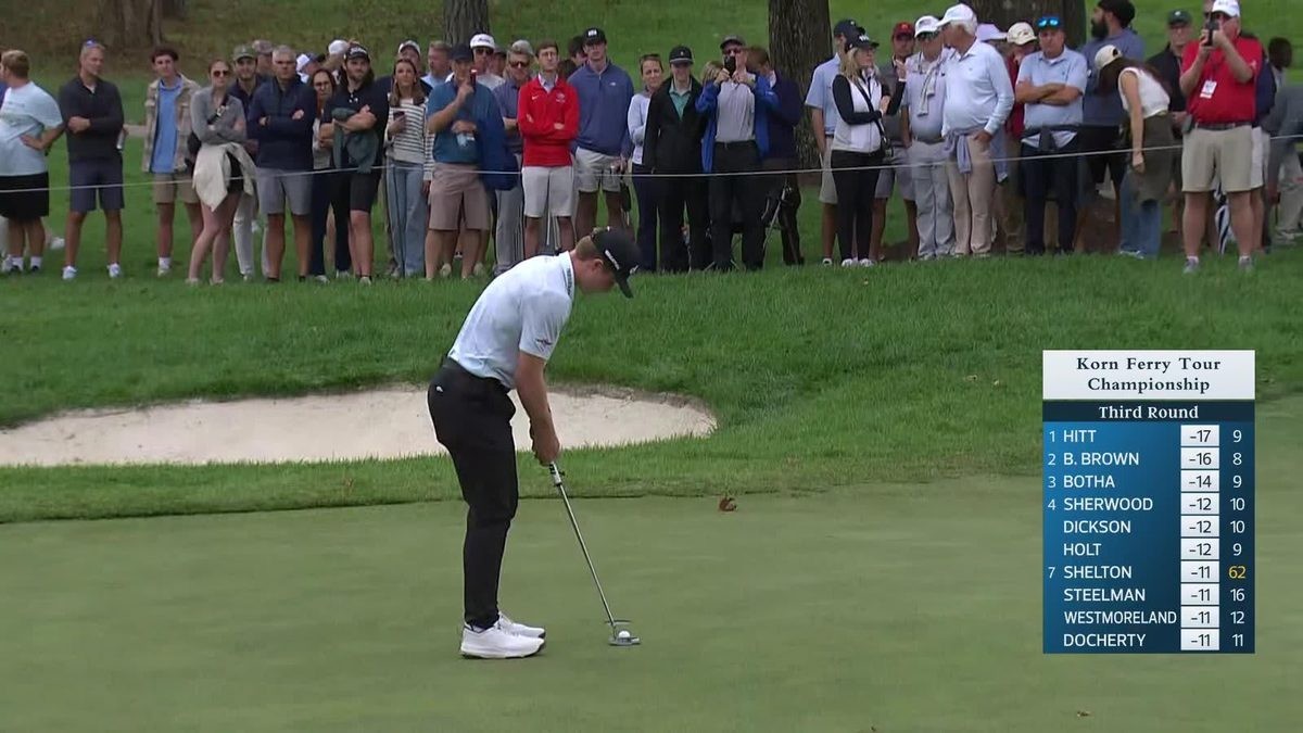 Teenager Blades Brown Holds 54-Hole Lead at Korn Ferry Finale, One Round From History