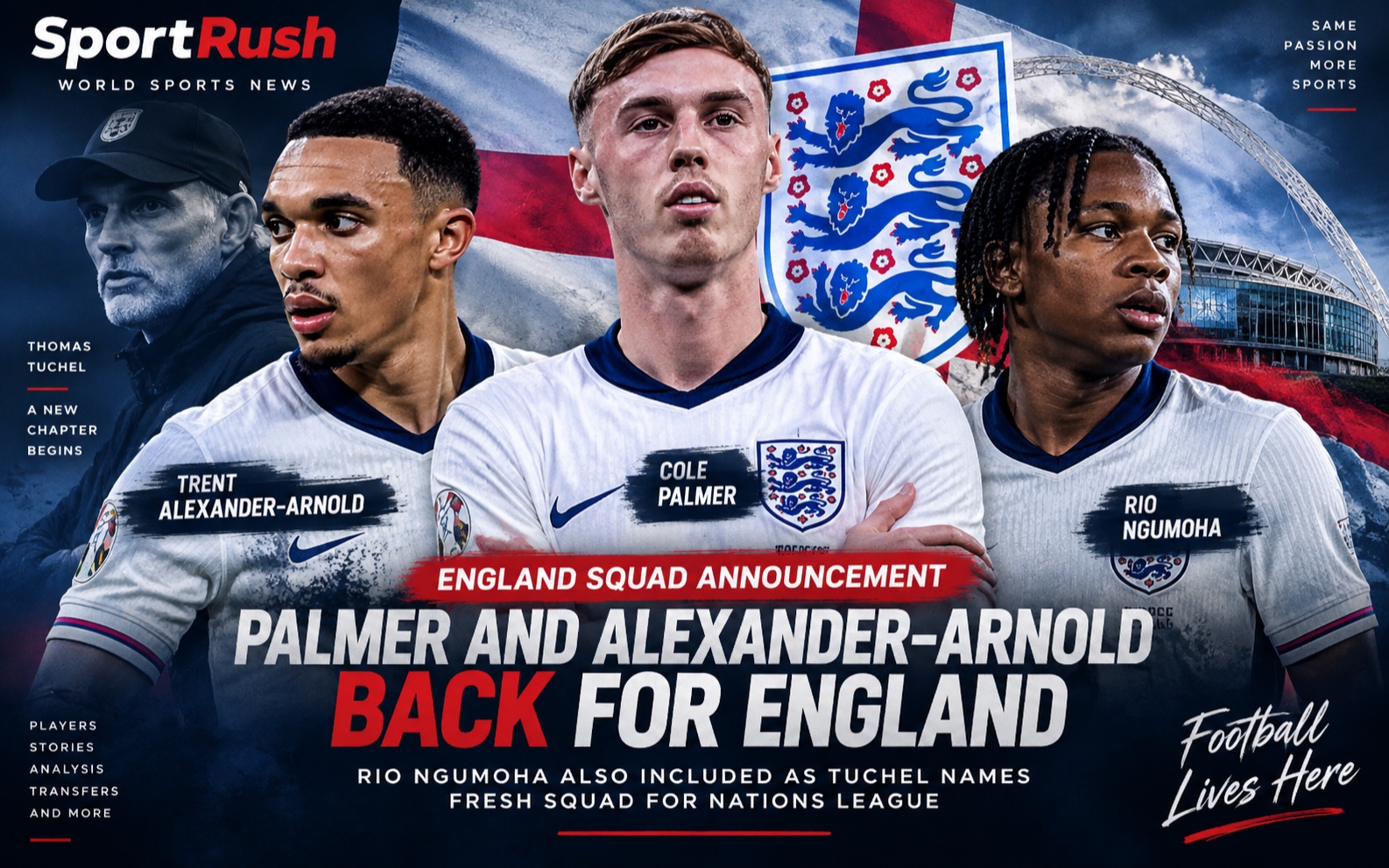 Palmer and Alexander-Arnold Back as England Reveal Fresh Nations League Squad