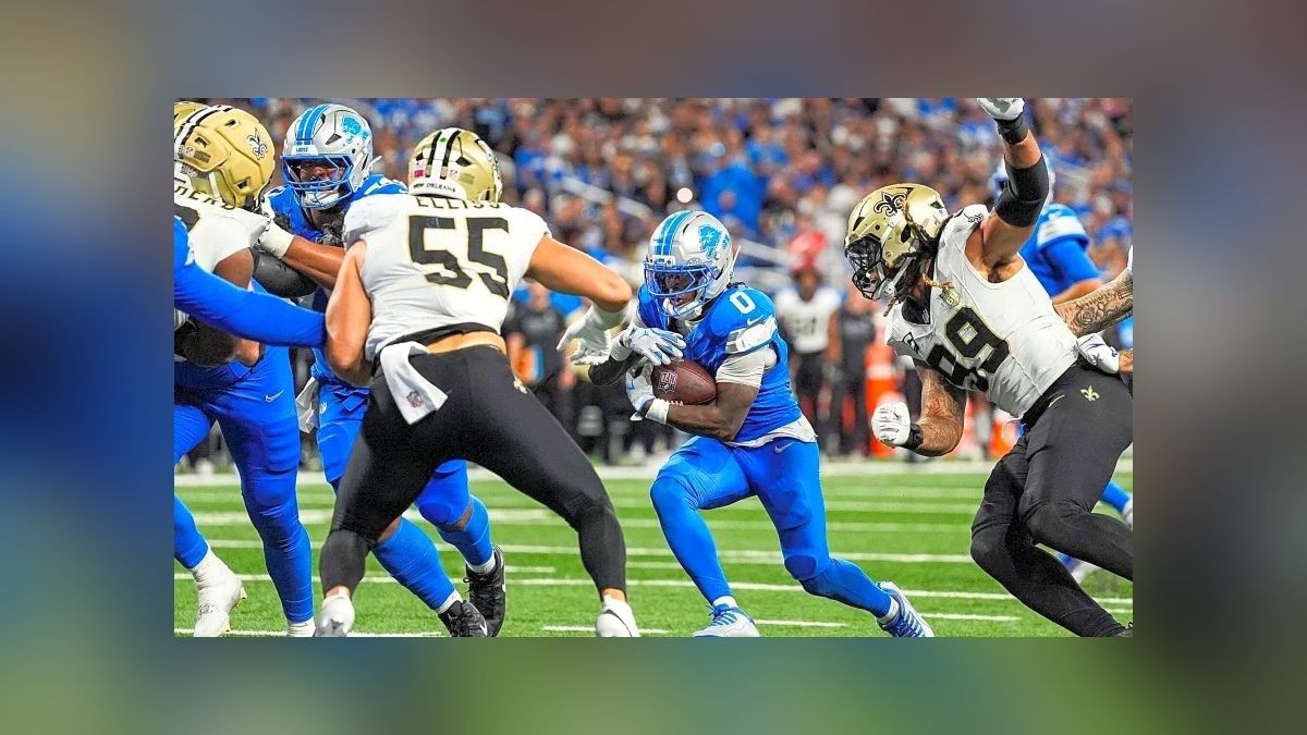Jahmyr Gibbs Breaks Barry Sanders' Touchdown Record, Named NFC Offensive Player of the Week