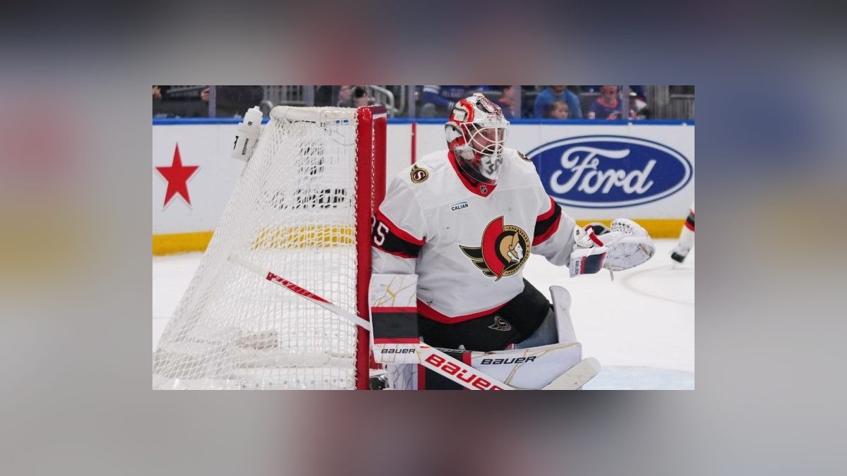 Ullmark Cleared to Start as Senators Open Home Slate Against Flyers