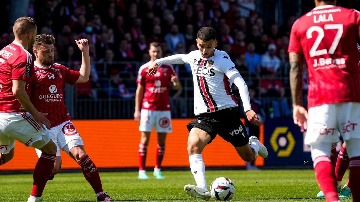 Lala Misses 100th-Minute Penalty as Nice Complete 2-1 Comeback Win at Brest